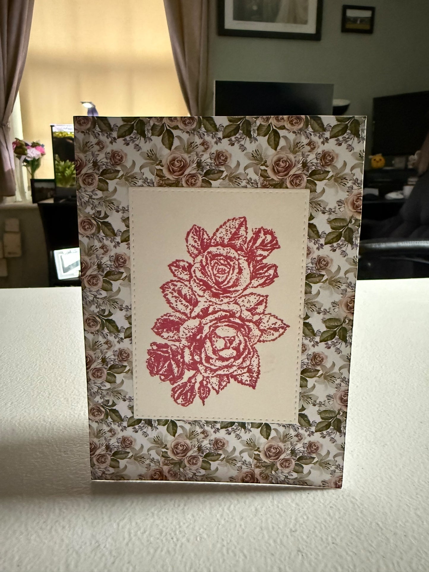 Floral Blank Card