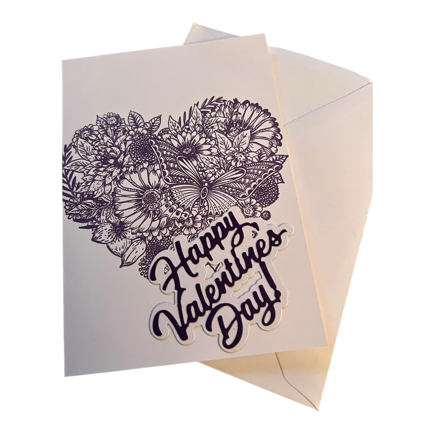 Floral Heart Valentine's Day Card
