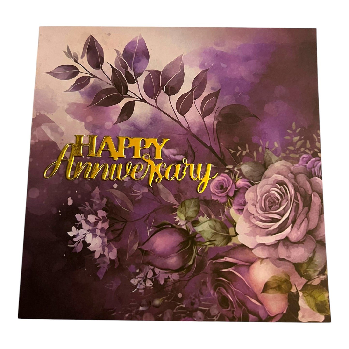 Purple Anniversary Card