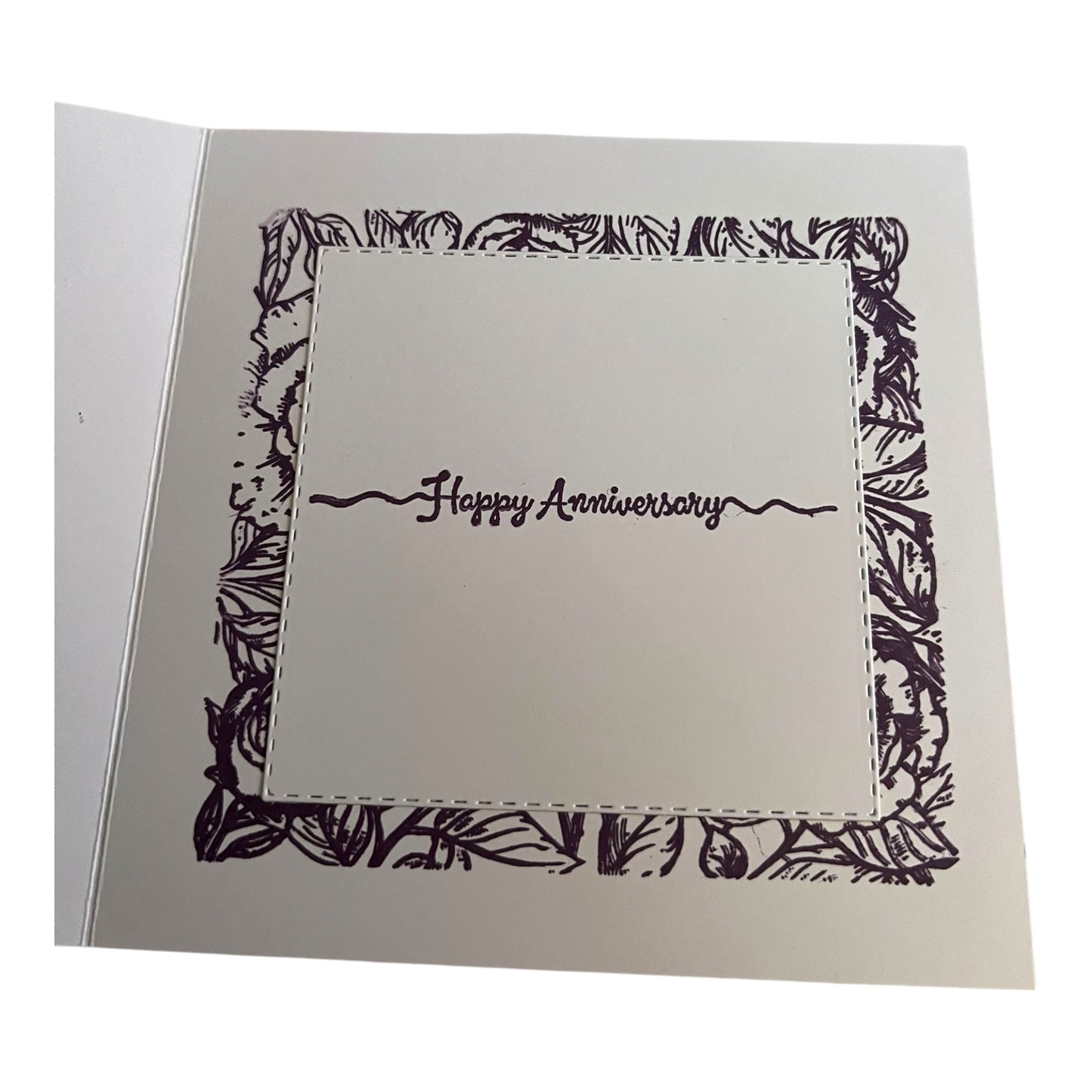 Purple Anniversary Card