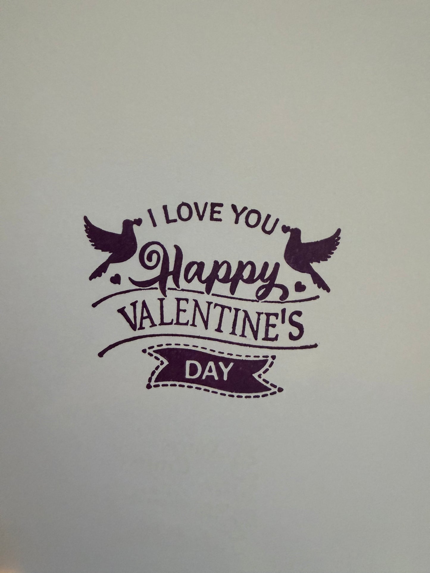 Purple Valentines Card