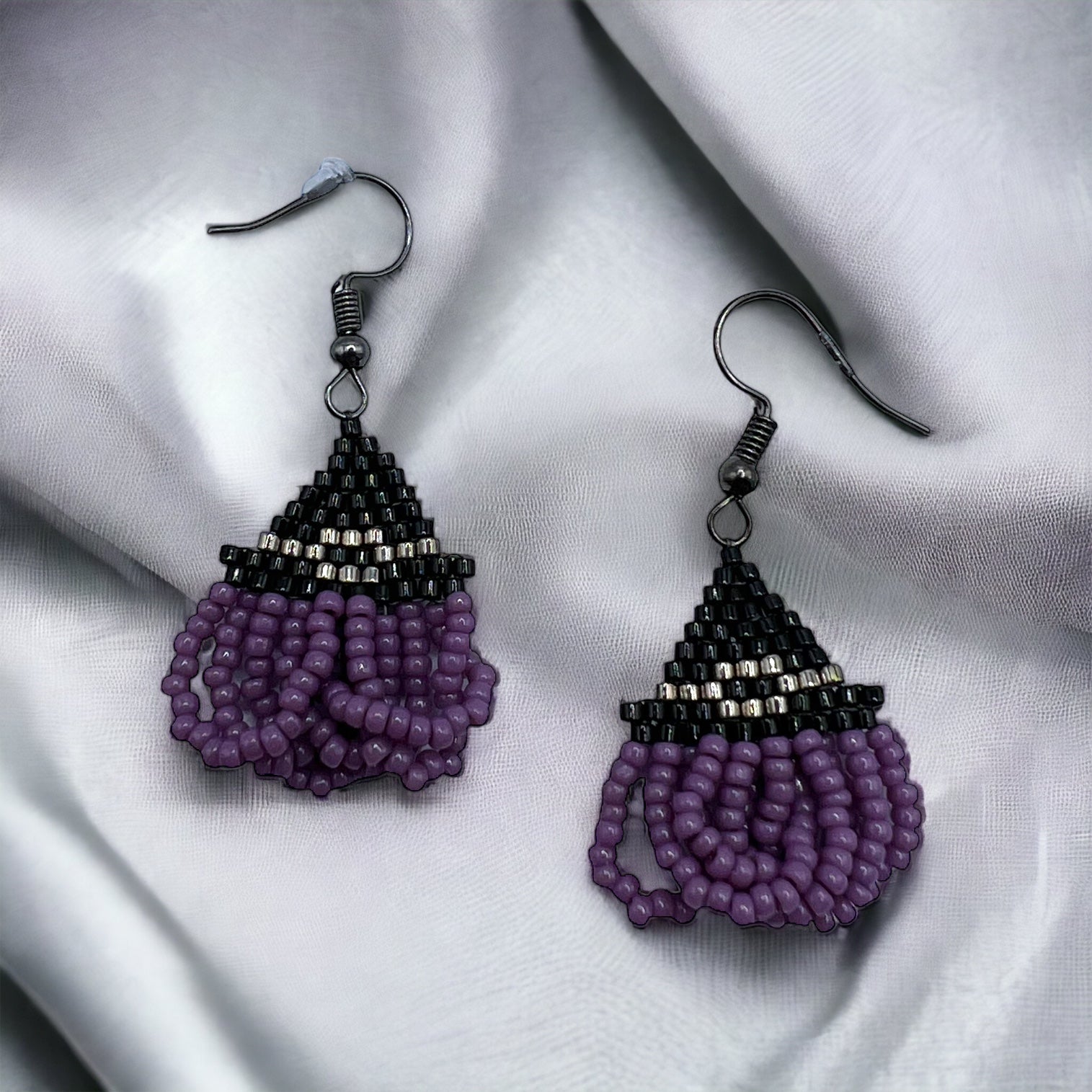 Witchy Earrings Purple Witch Hat Earrings, Whimsigoth Earrings