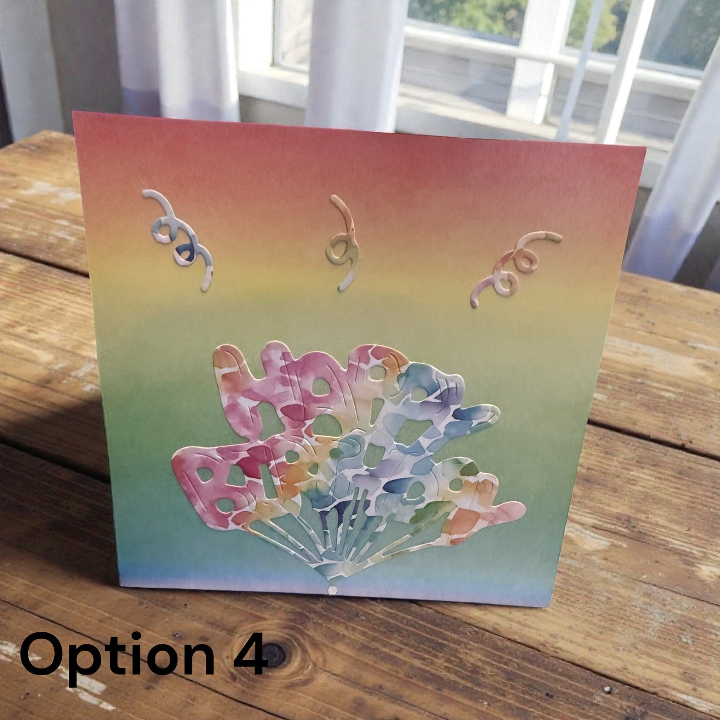 5x5in Happy Birthday Balloon Card