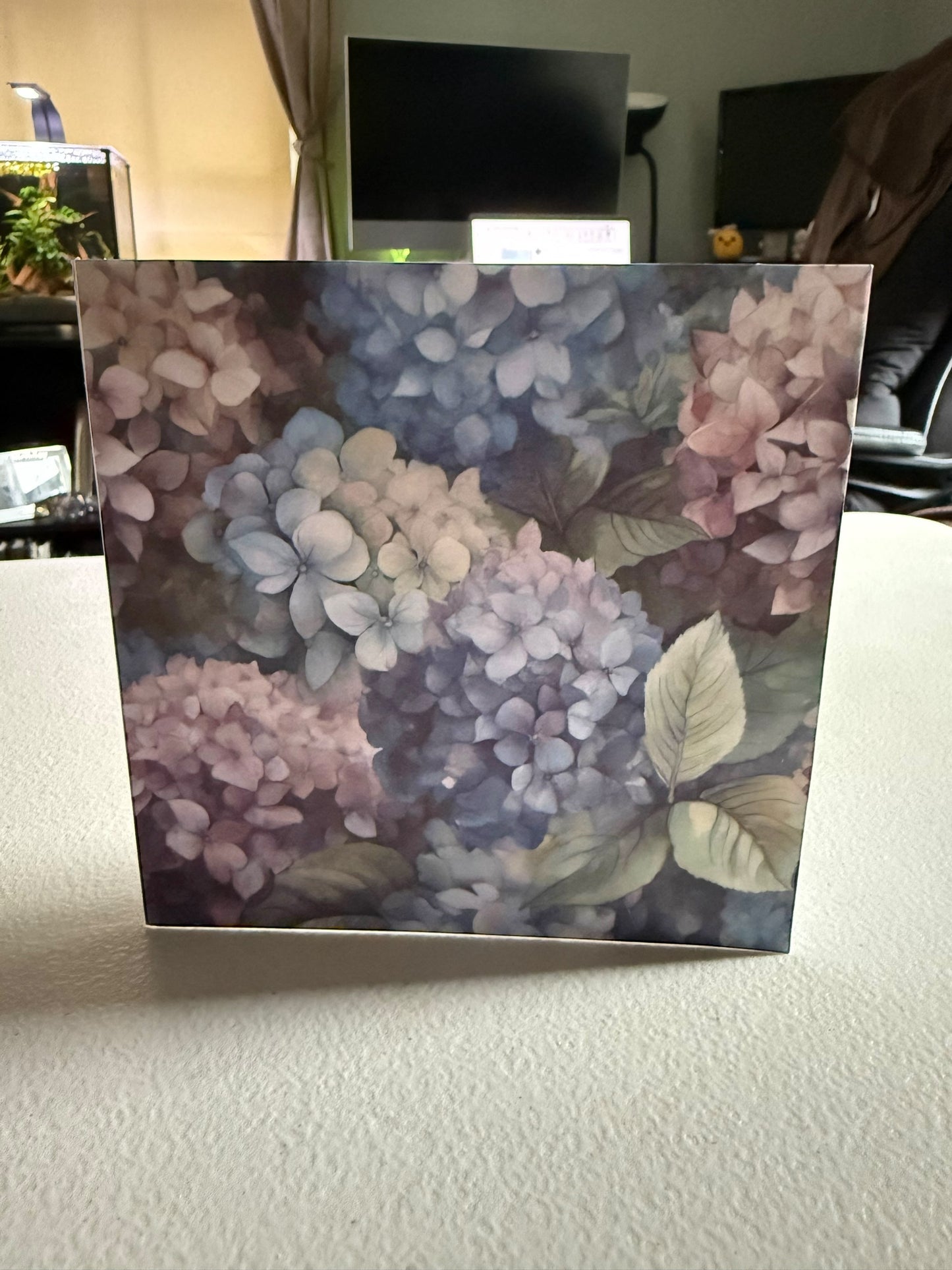 Hydrangea Blank Card