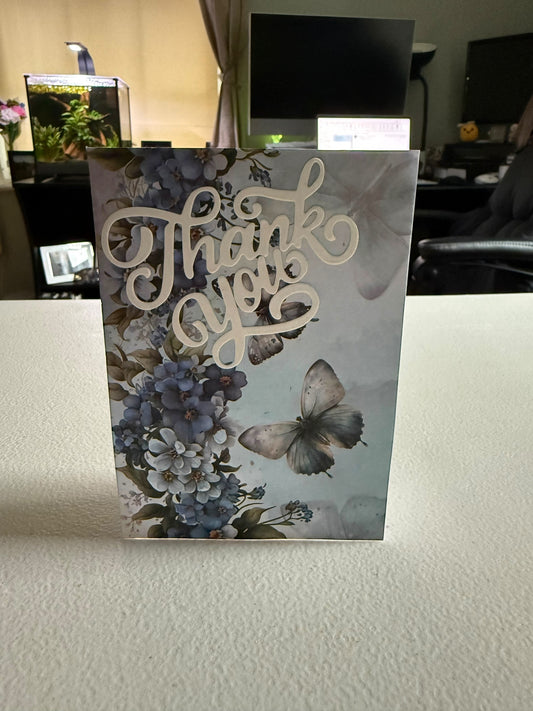6x4 Thank You Card