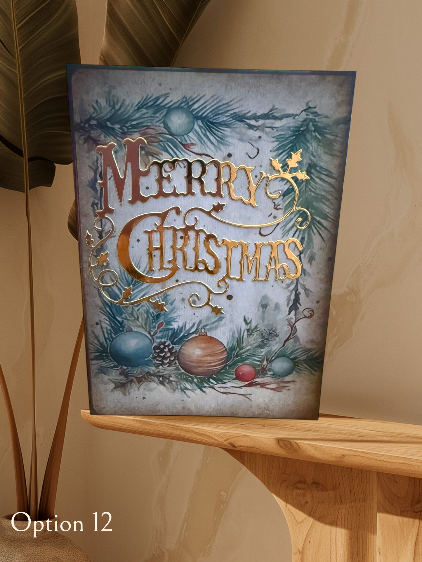 6x4 Traditional Christmas Card