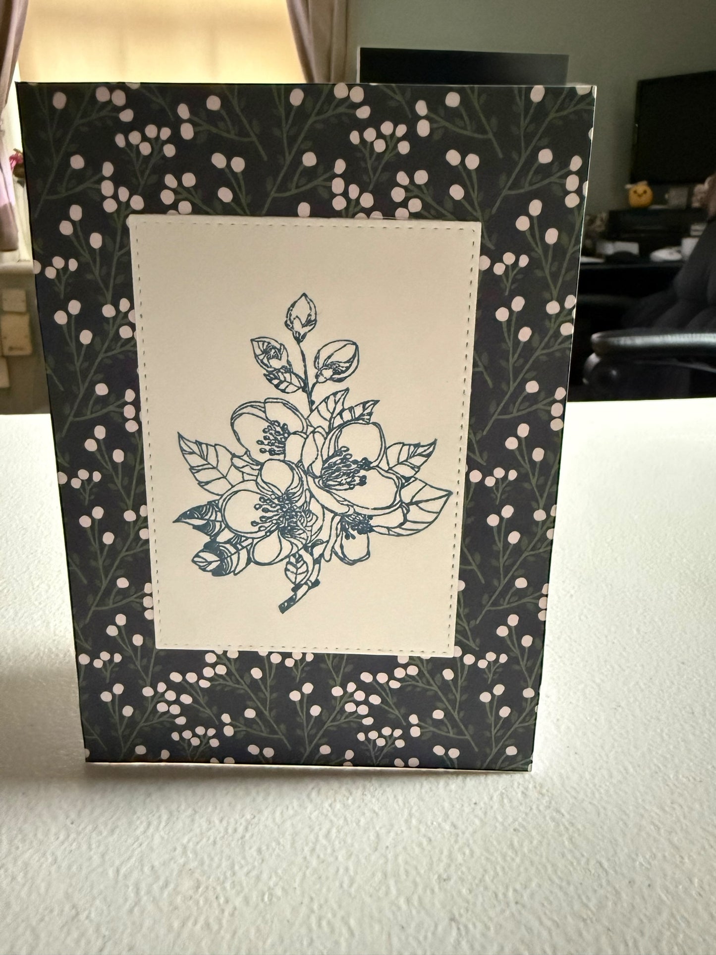 Floral Blank Card