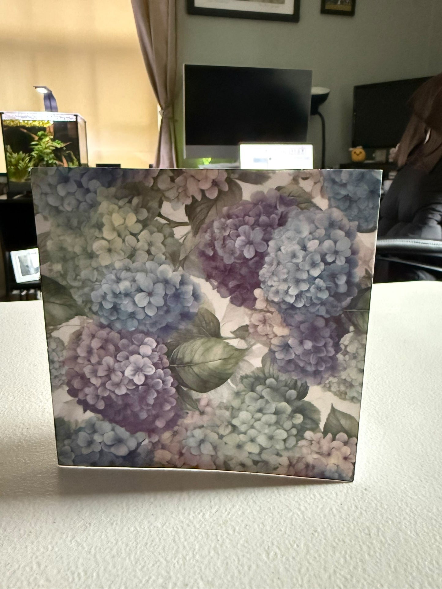 Hydrangea Blank Card