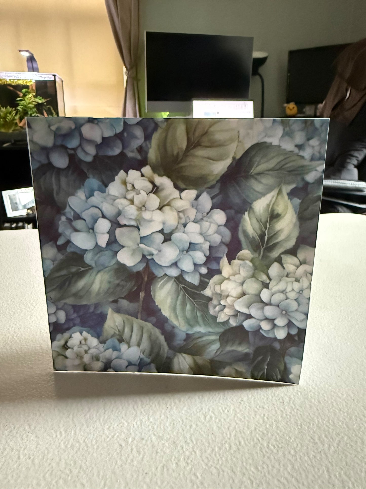 Hydrangea Blank Card