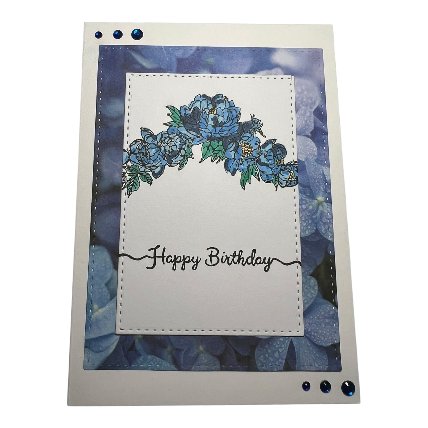 Floral Garland Birthday Card