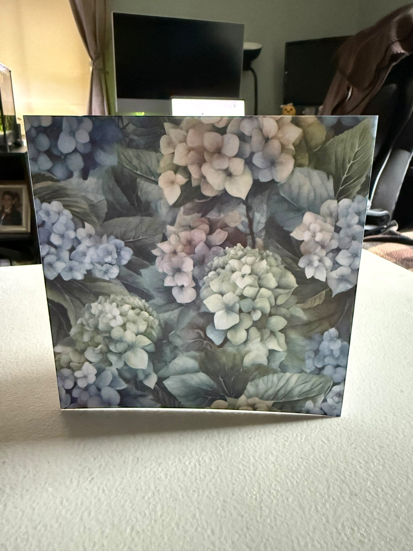 Hydrangea Blank Card
