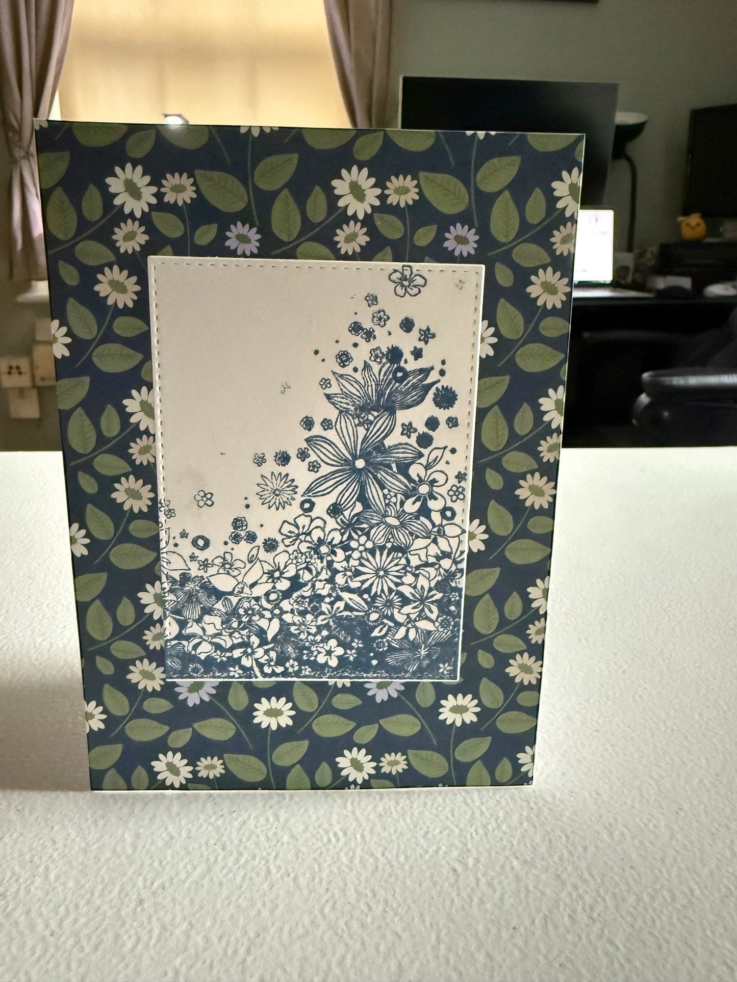 Floral Blank Card