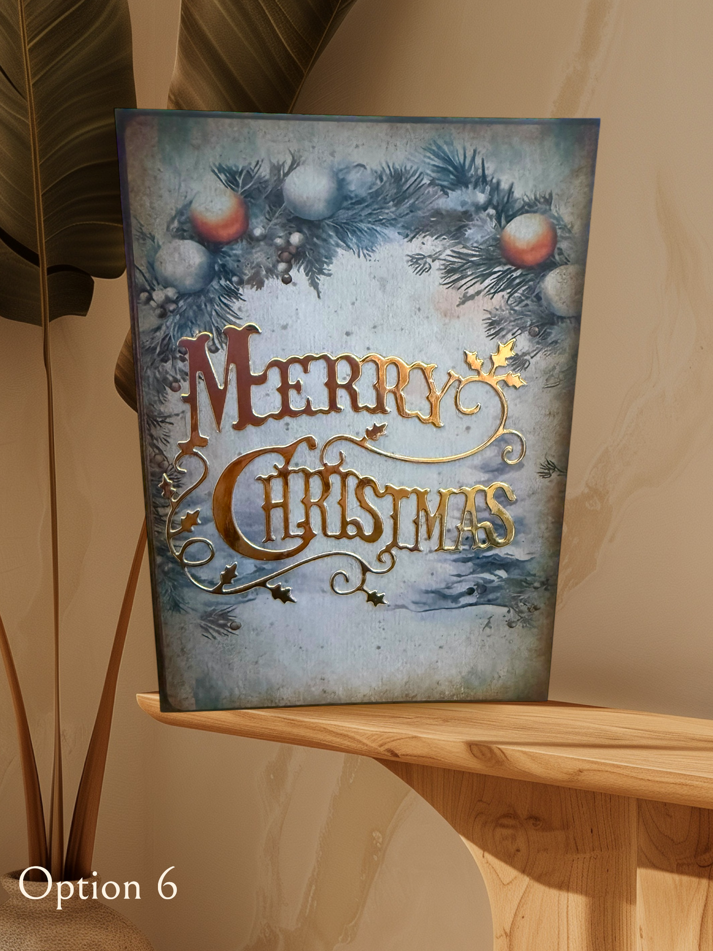 6x4 Traditional Christmas Card