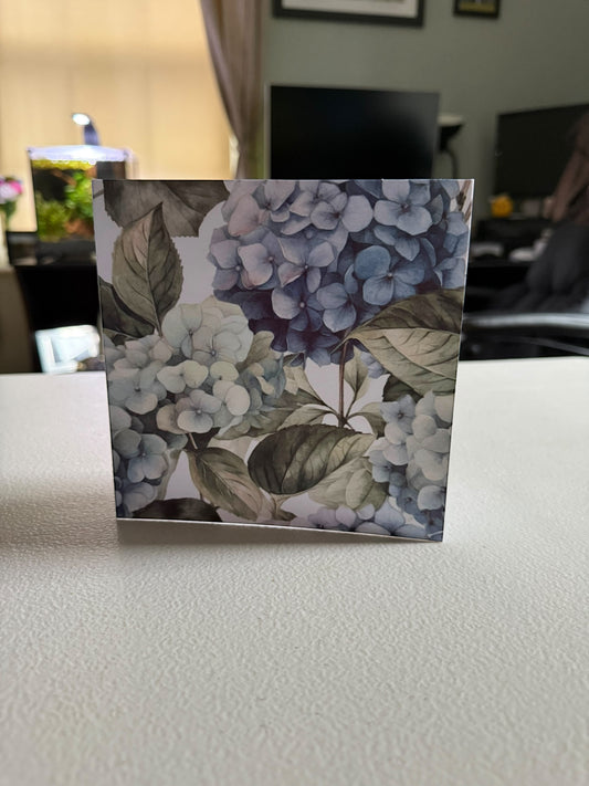 Hydrangea Blank Card