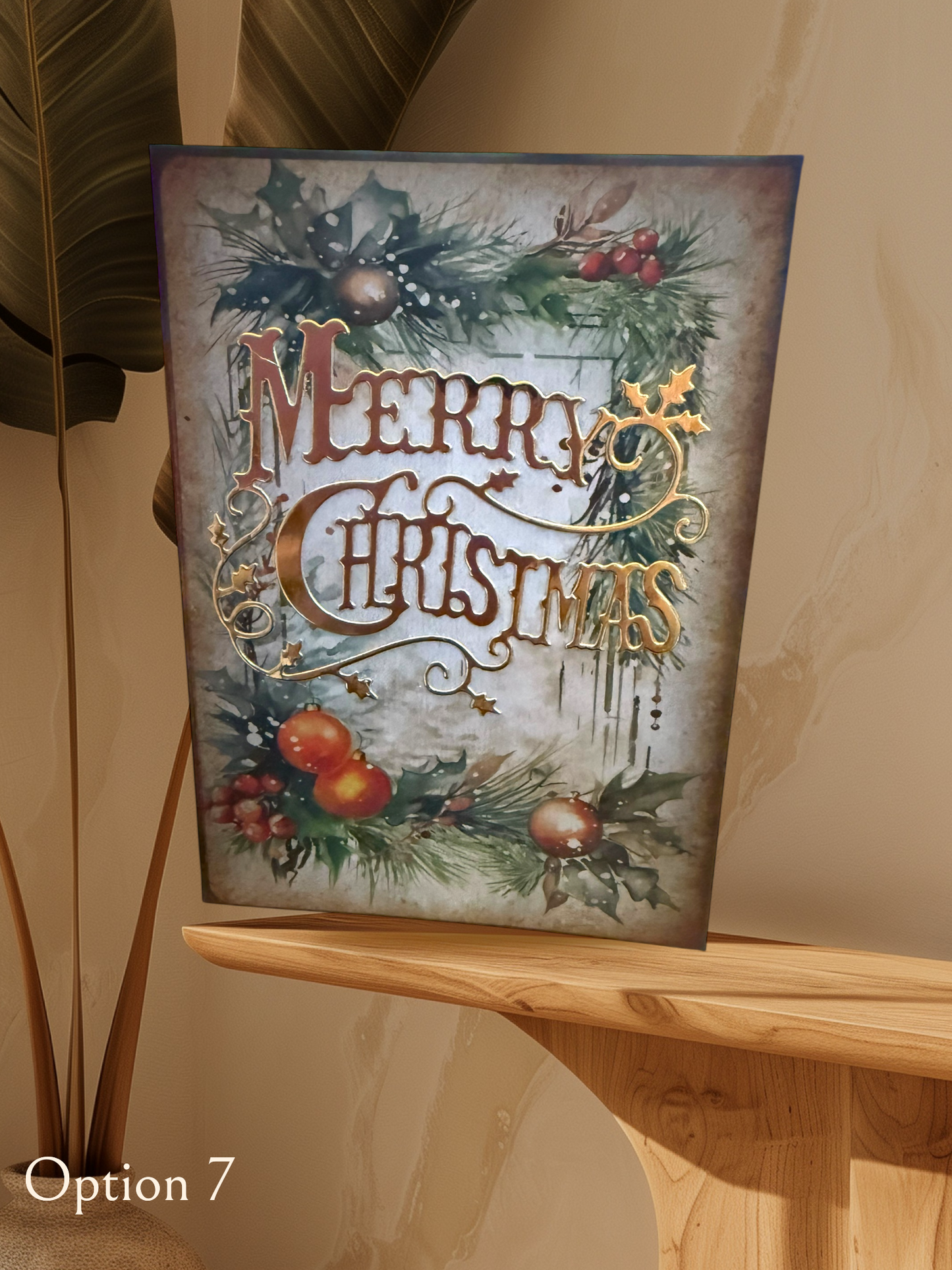 6x4 Traditional Christmas Card
