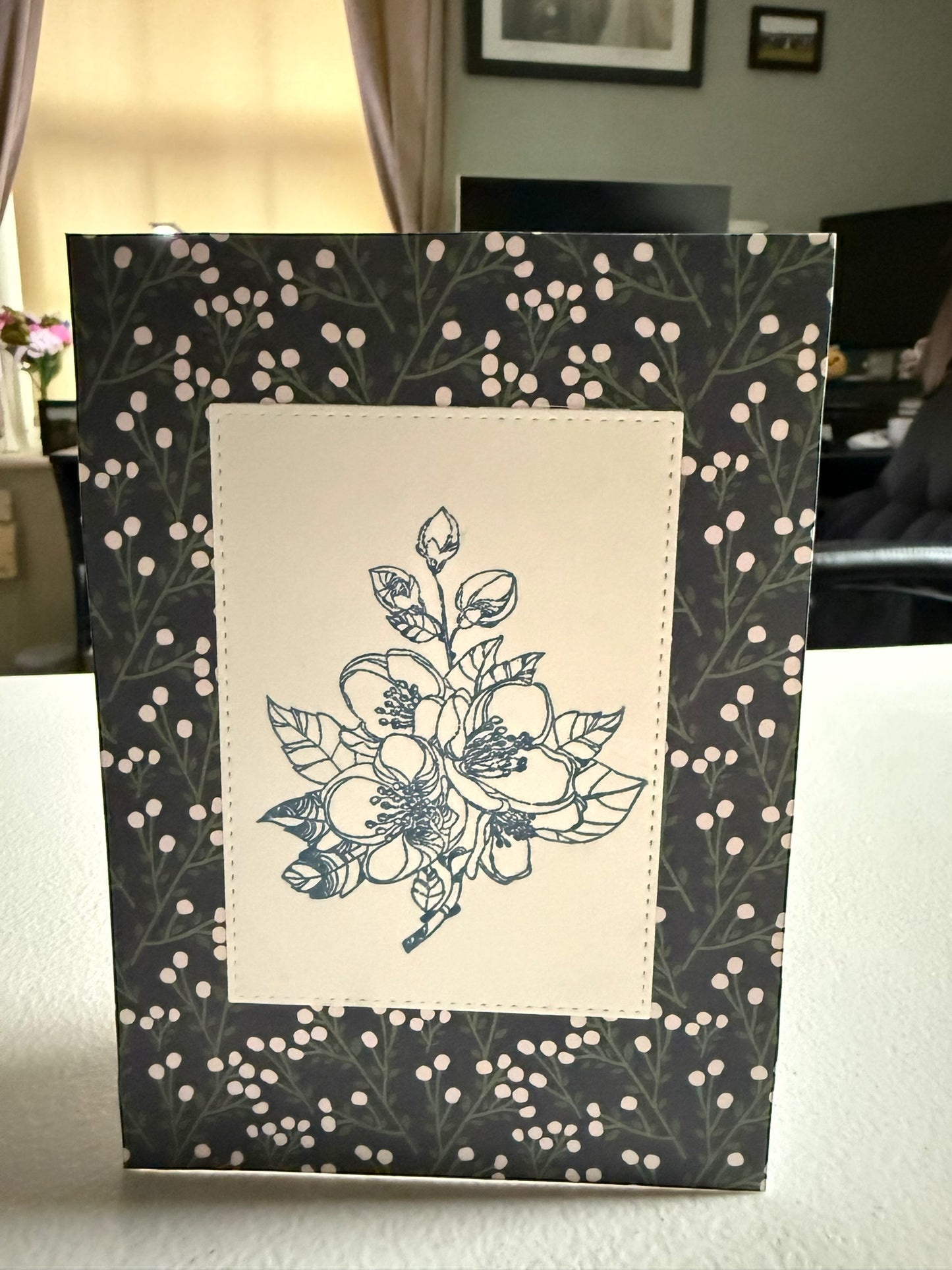 Floral Blank Card