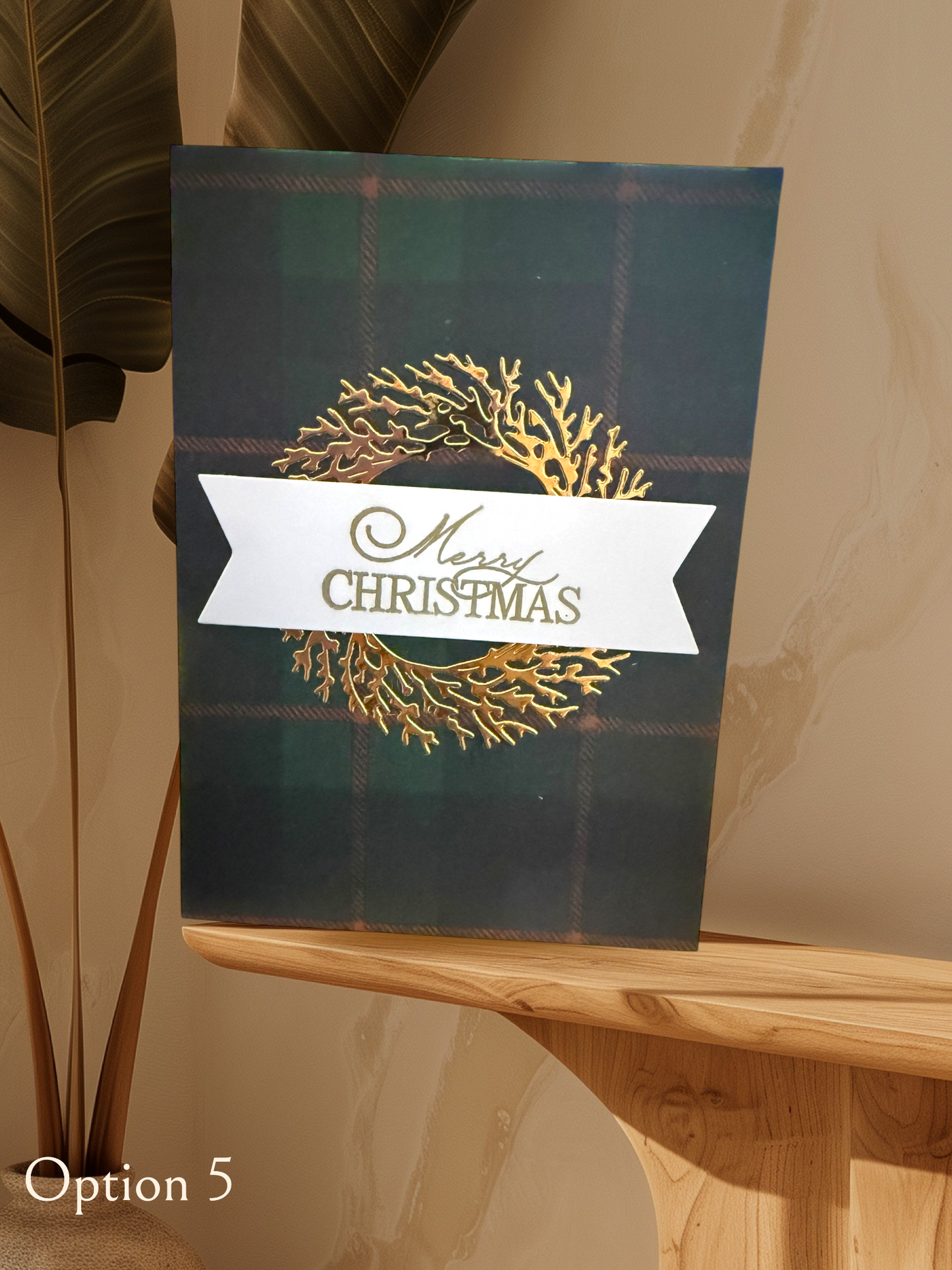 5x7 Tartan Christmas Cards