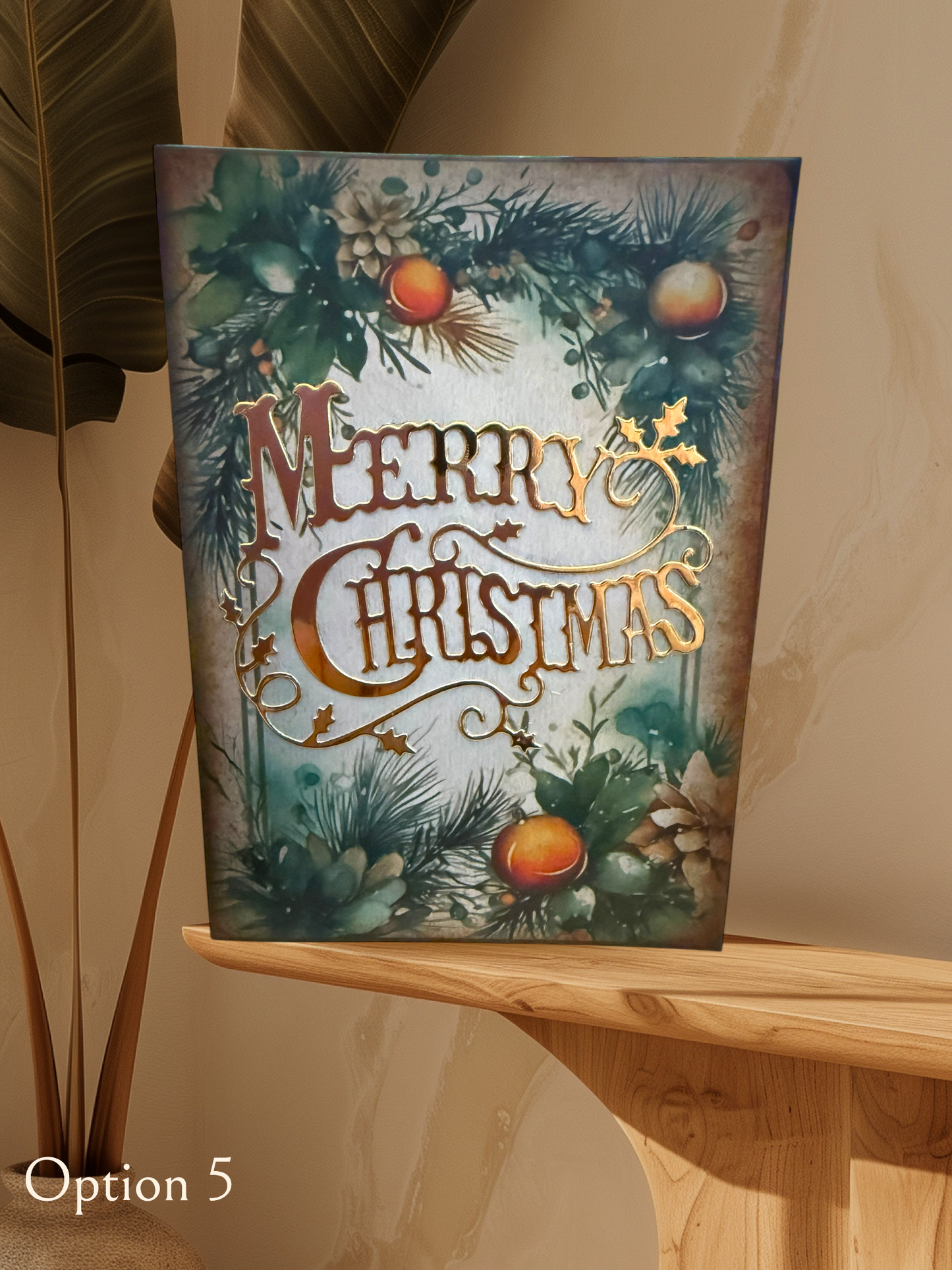 6x4 Traditional Christmas Card