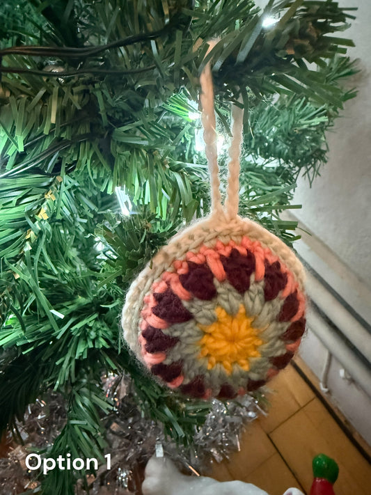 Crochet Christmas Tree Baubles