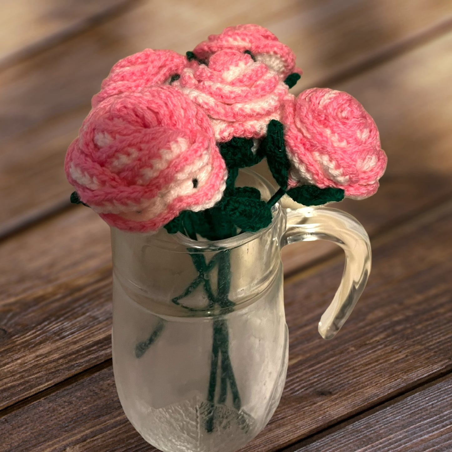 Verigated Crochet Rose