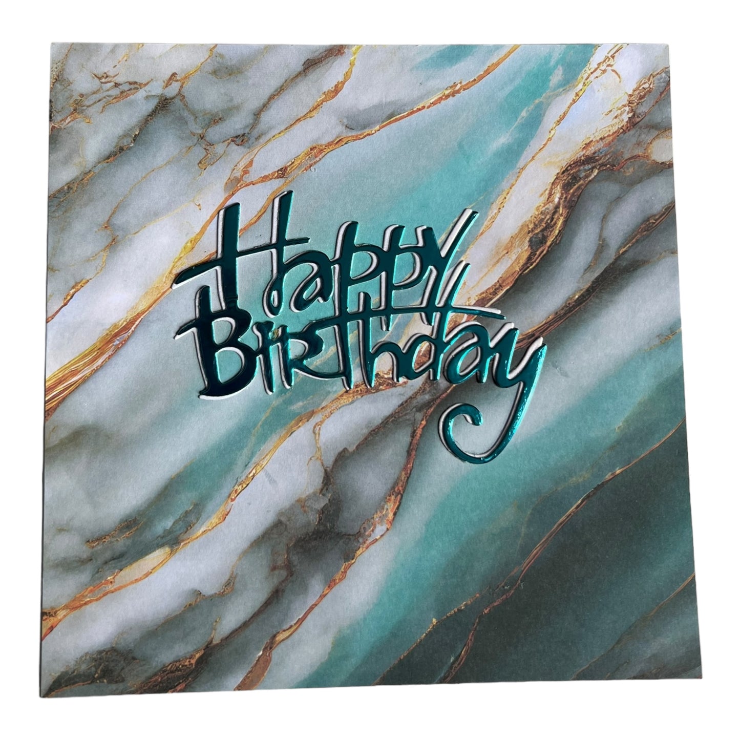 Marble Swirl Birthday Card