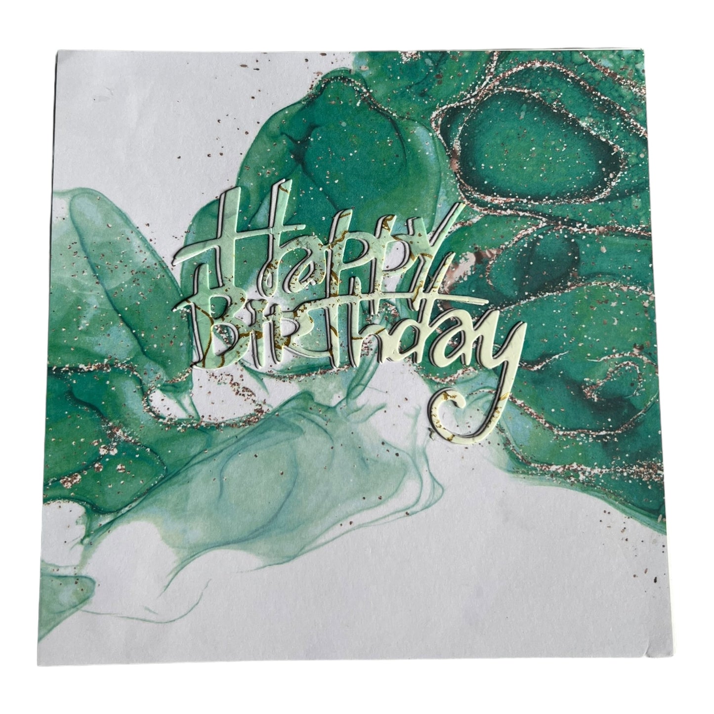 Marble Swirl Birthday Card