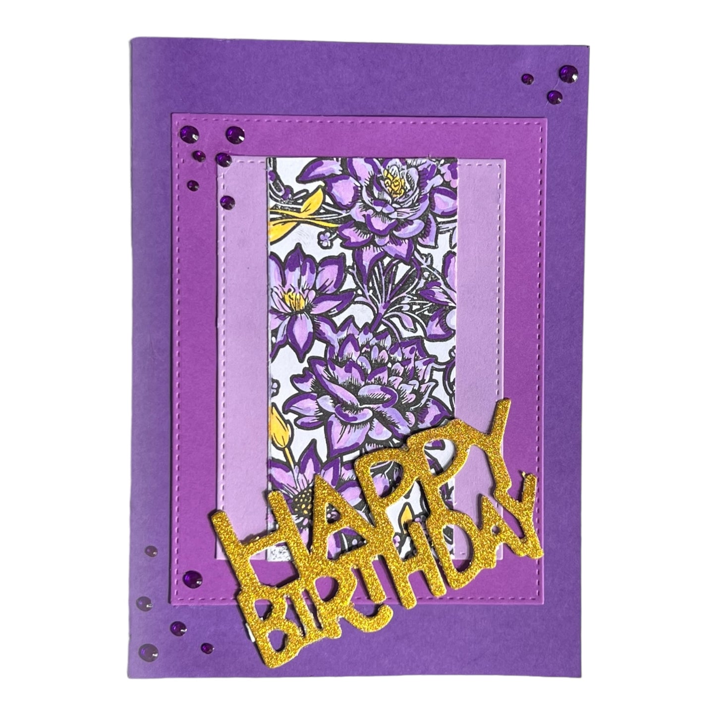 Dahlia Birthday Card