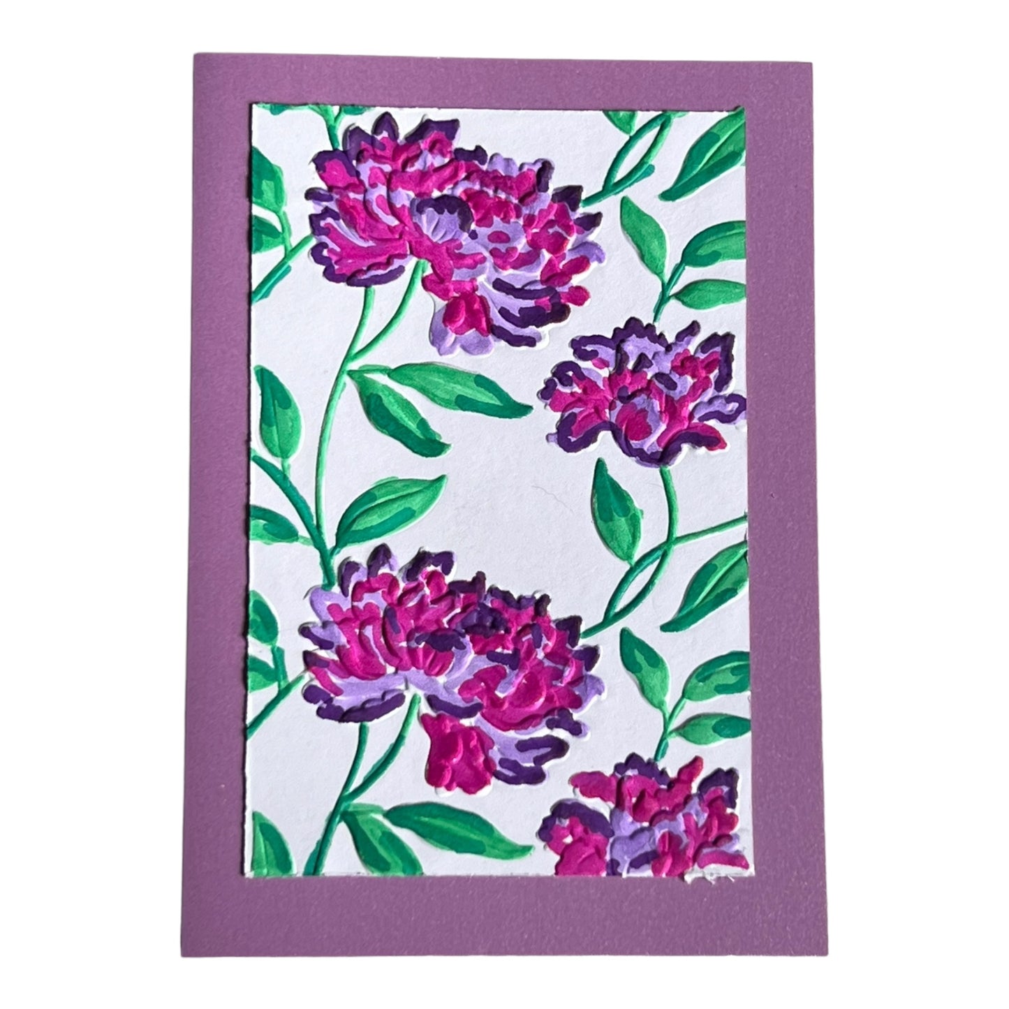 Peony Birthday Card