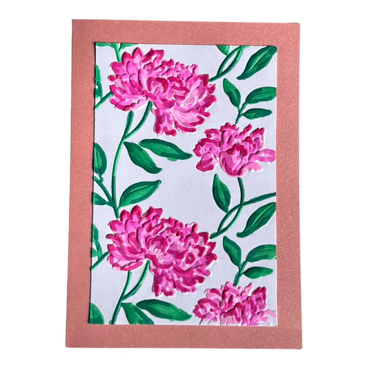 Peony Birthday Card