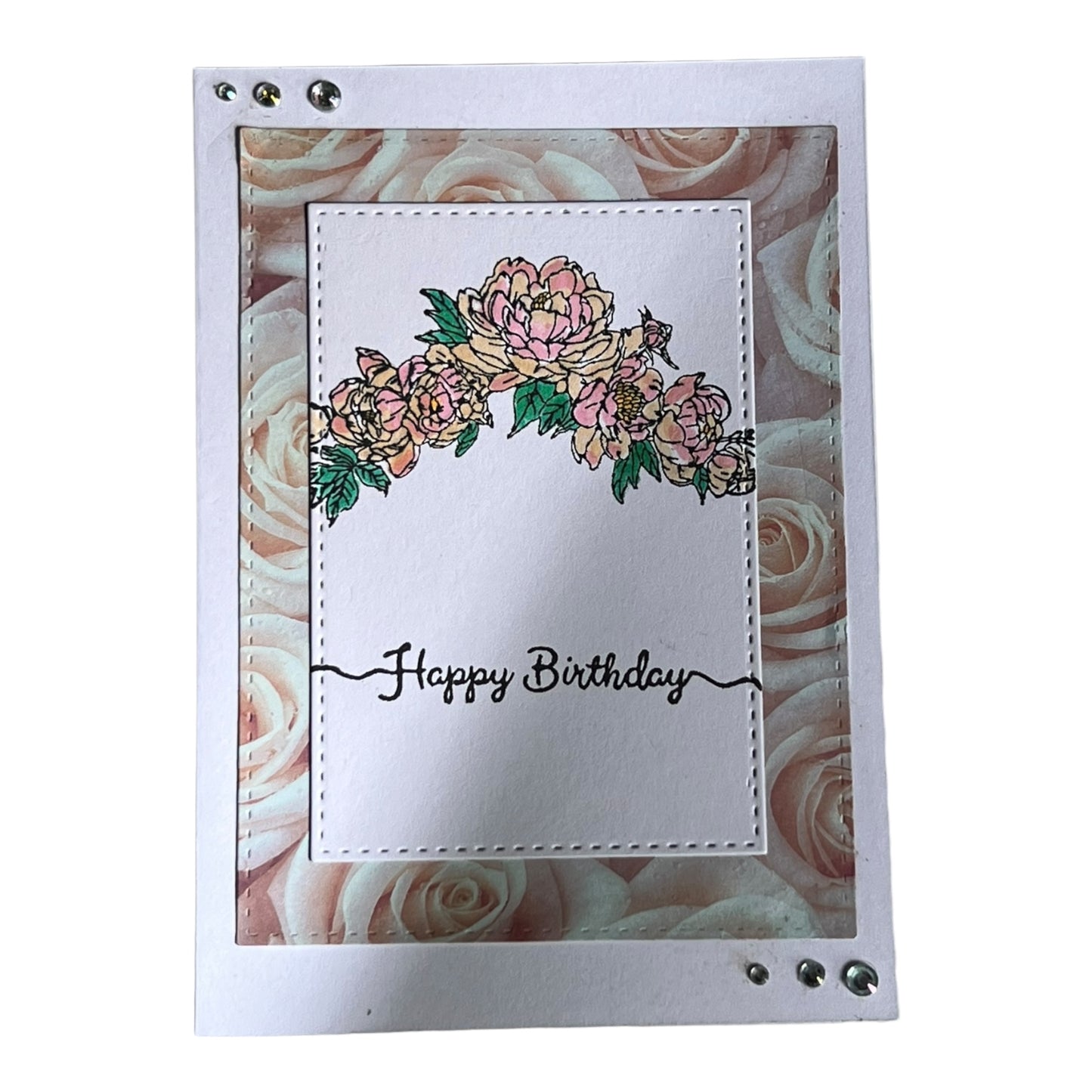 Floral Garland Birthday Card