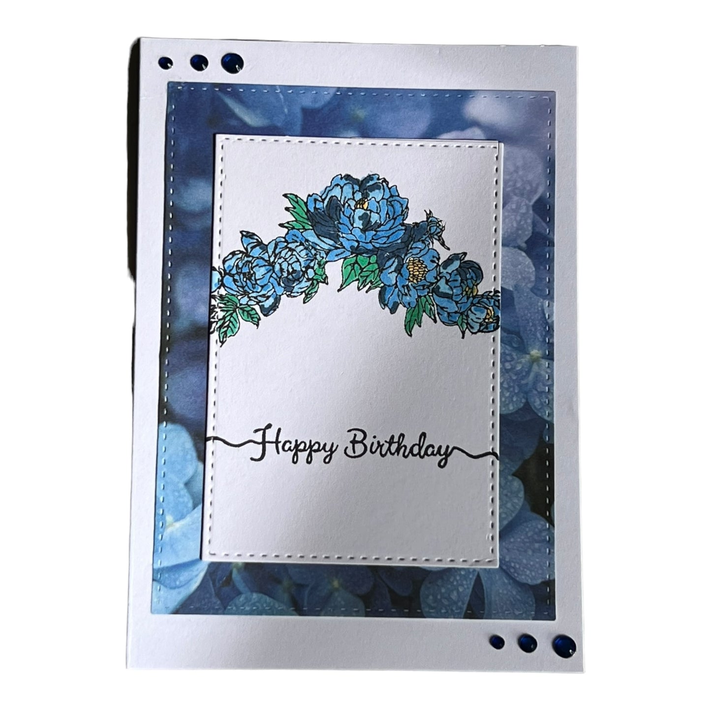 Floral Garland Birthday Card