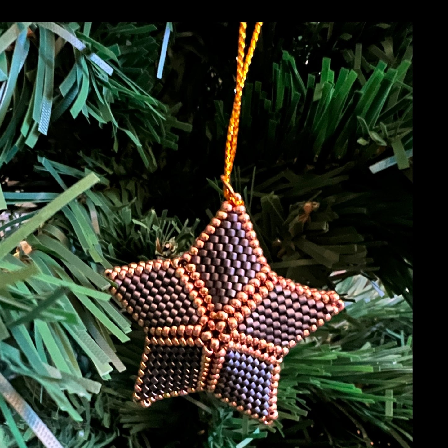 Beaded Christmas Tree Stars