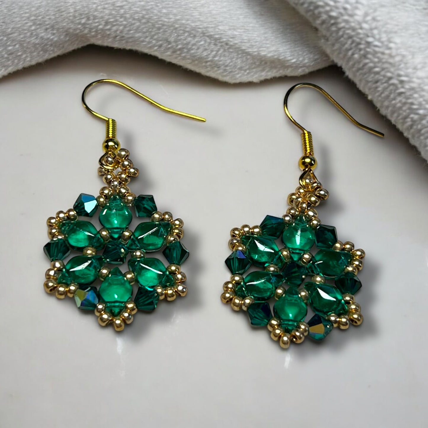 Large Snowflake Earrings