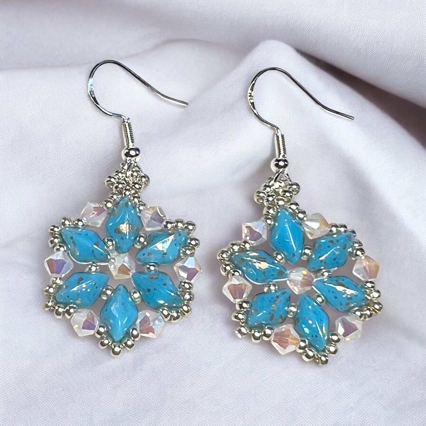 Large Snowflake Earrings