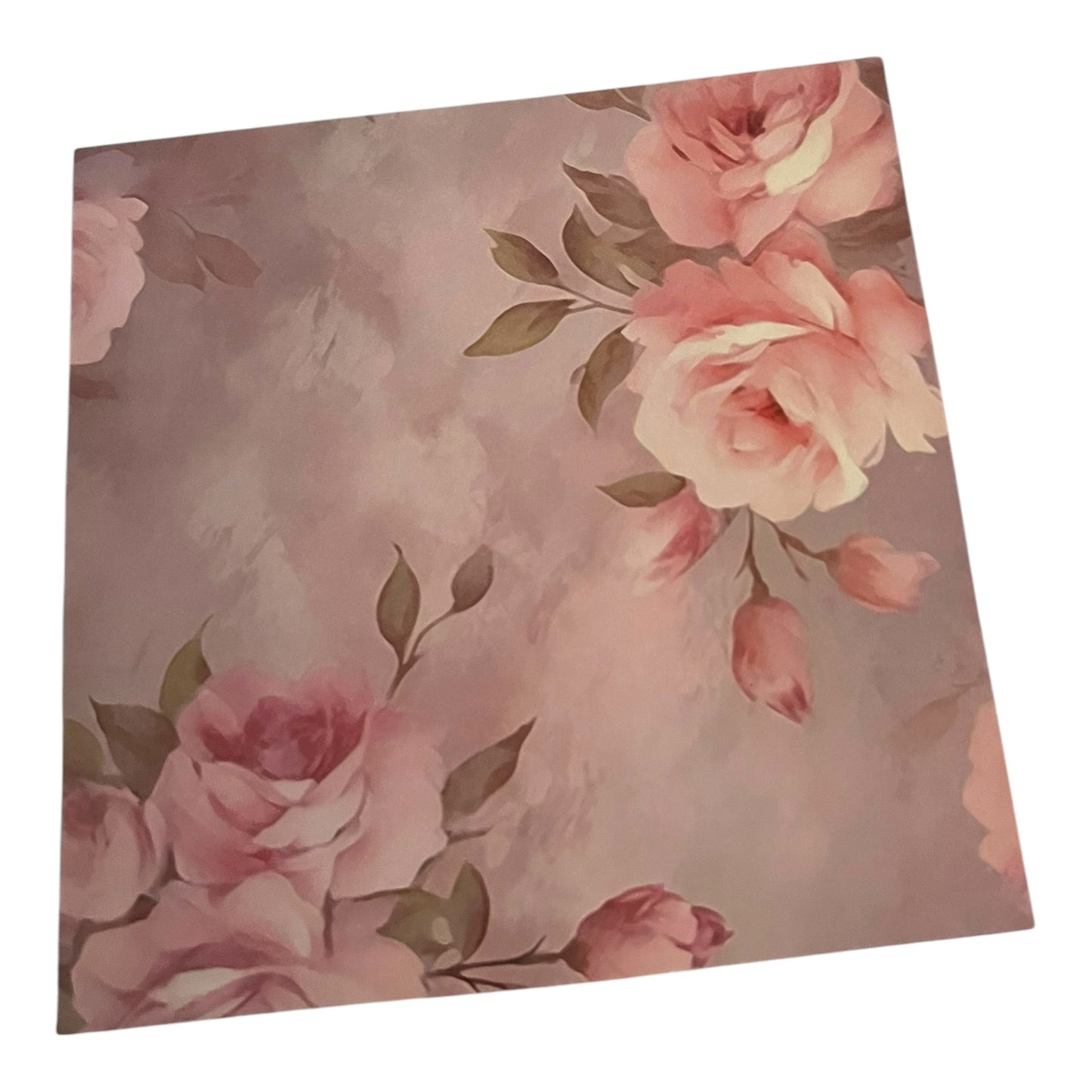 Pink Rose Blank Card