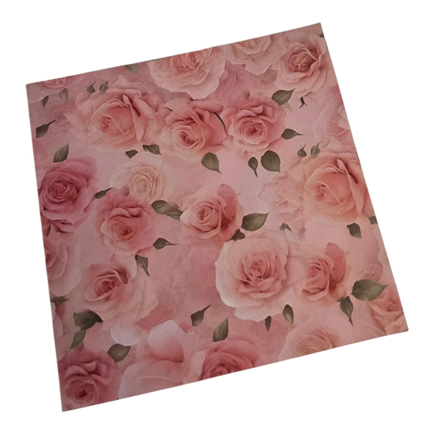 Pink Rose Blank Card