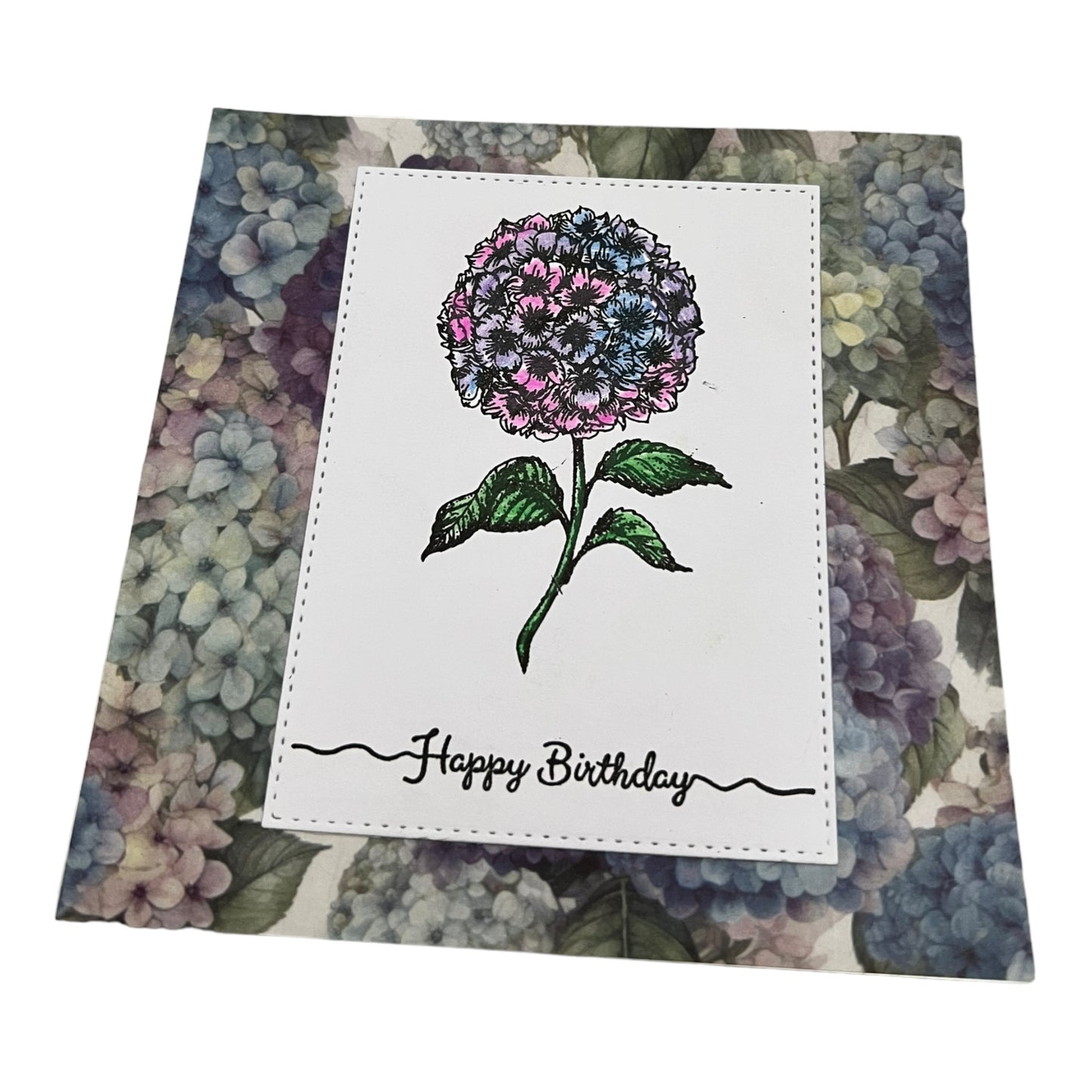 Hydrangea Birthday Card