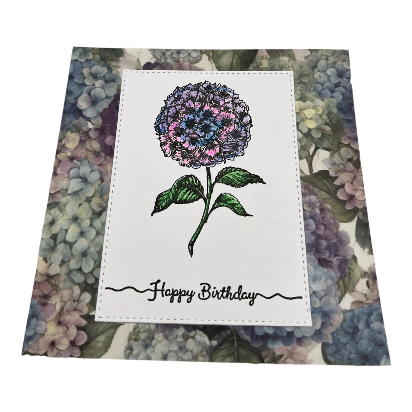 Hydrangea Birthday Card