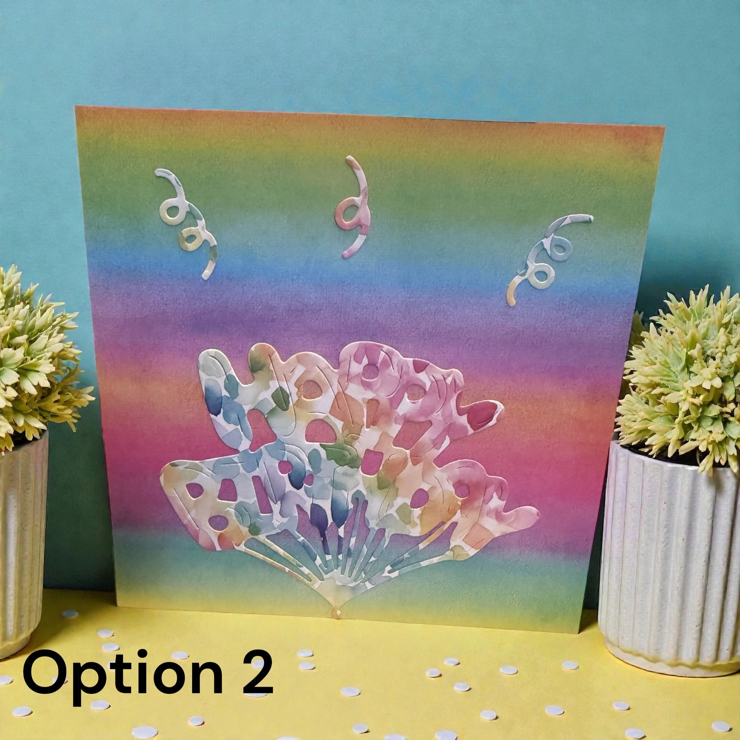 5x5in Happy Birthday Balloon Card