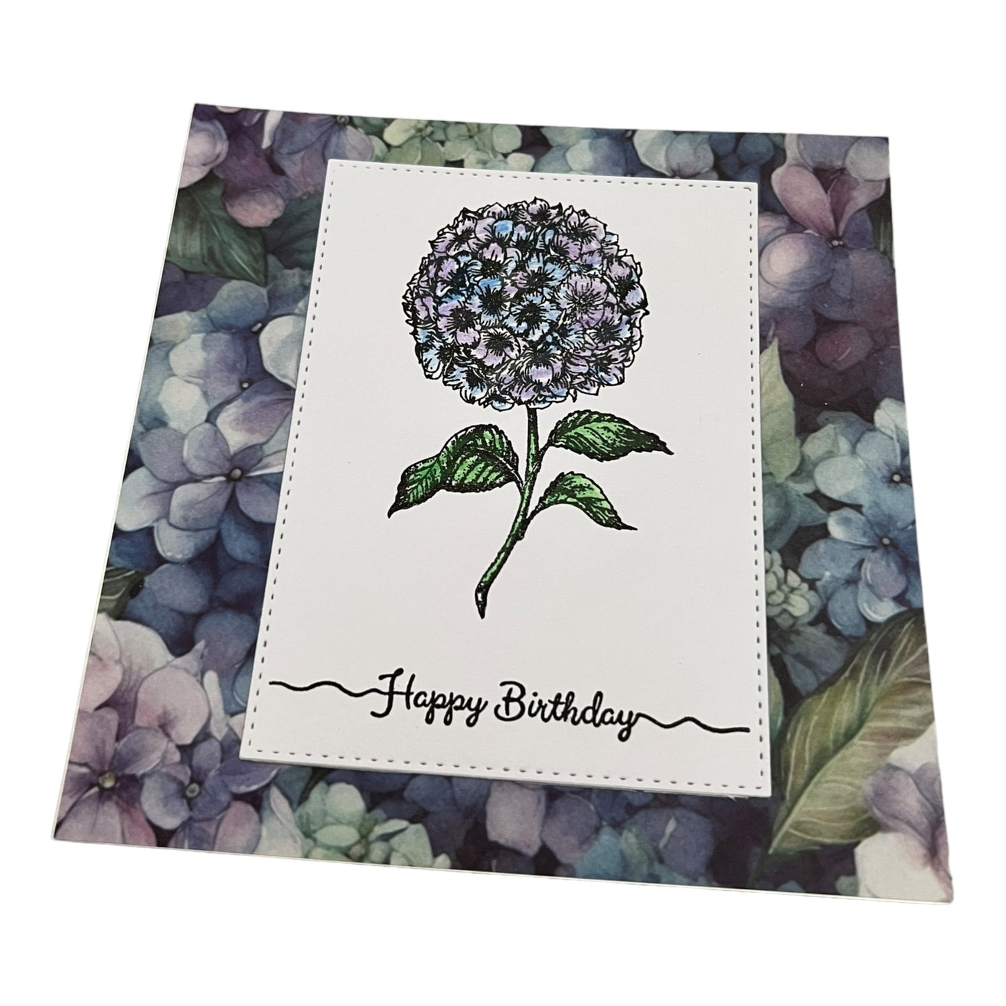 Hydrangea Birthday Card