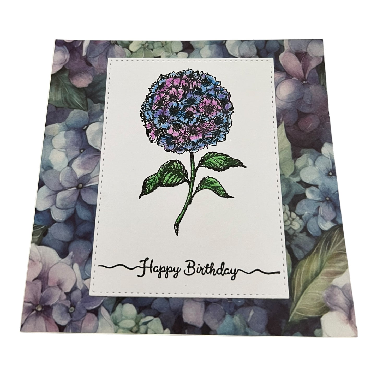 Hydrangea Birthday Card