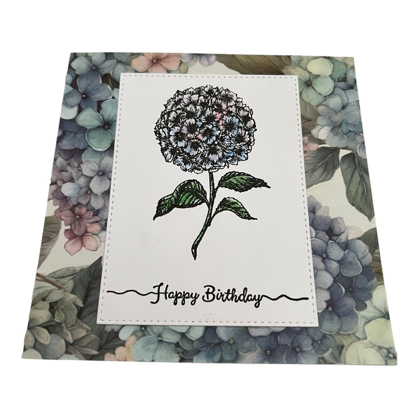 Hydrangea Birthday Card