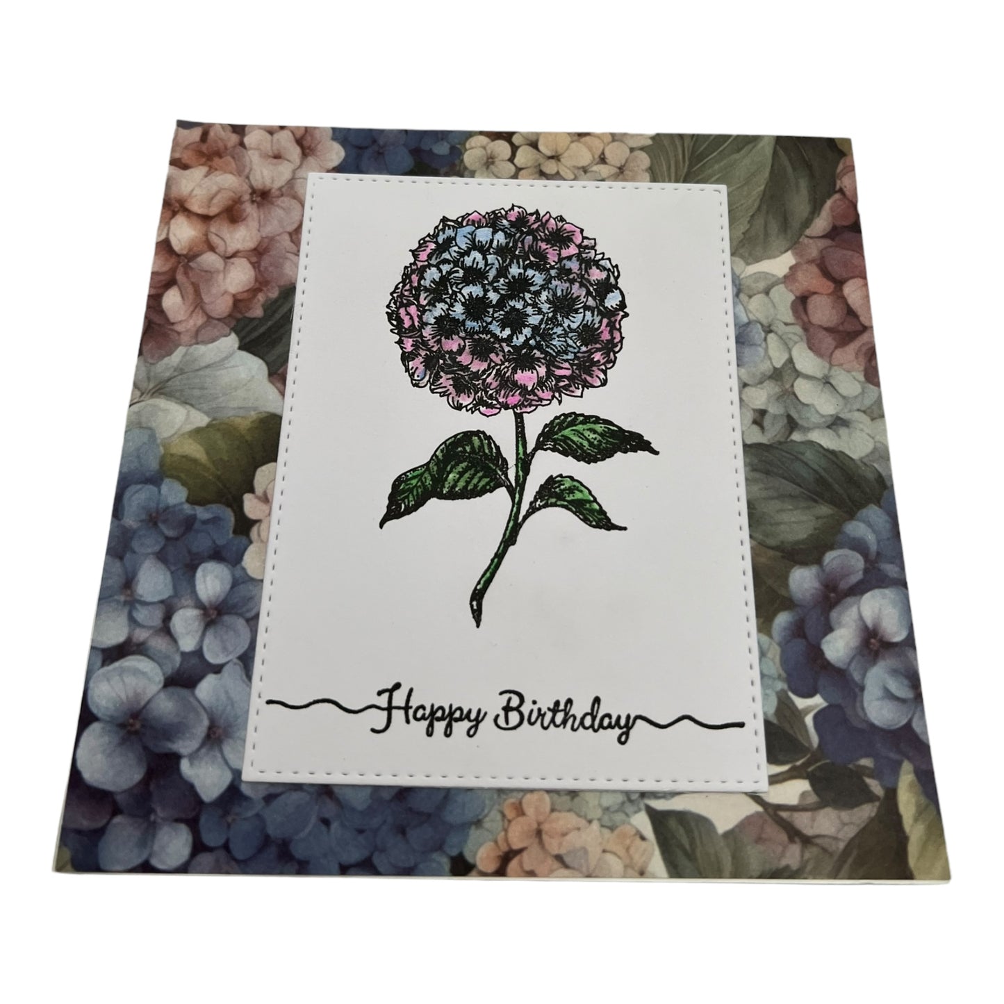 Hydrangea Birthday Card