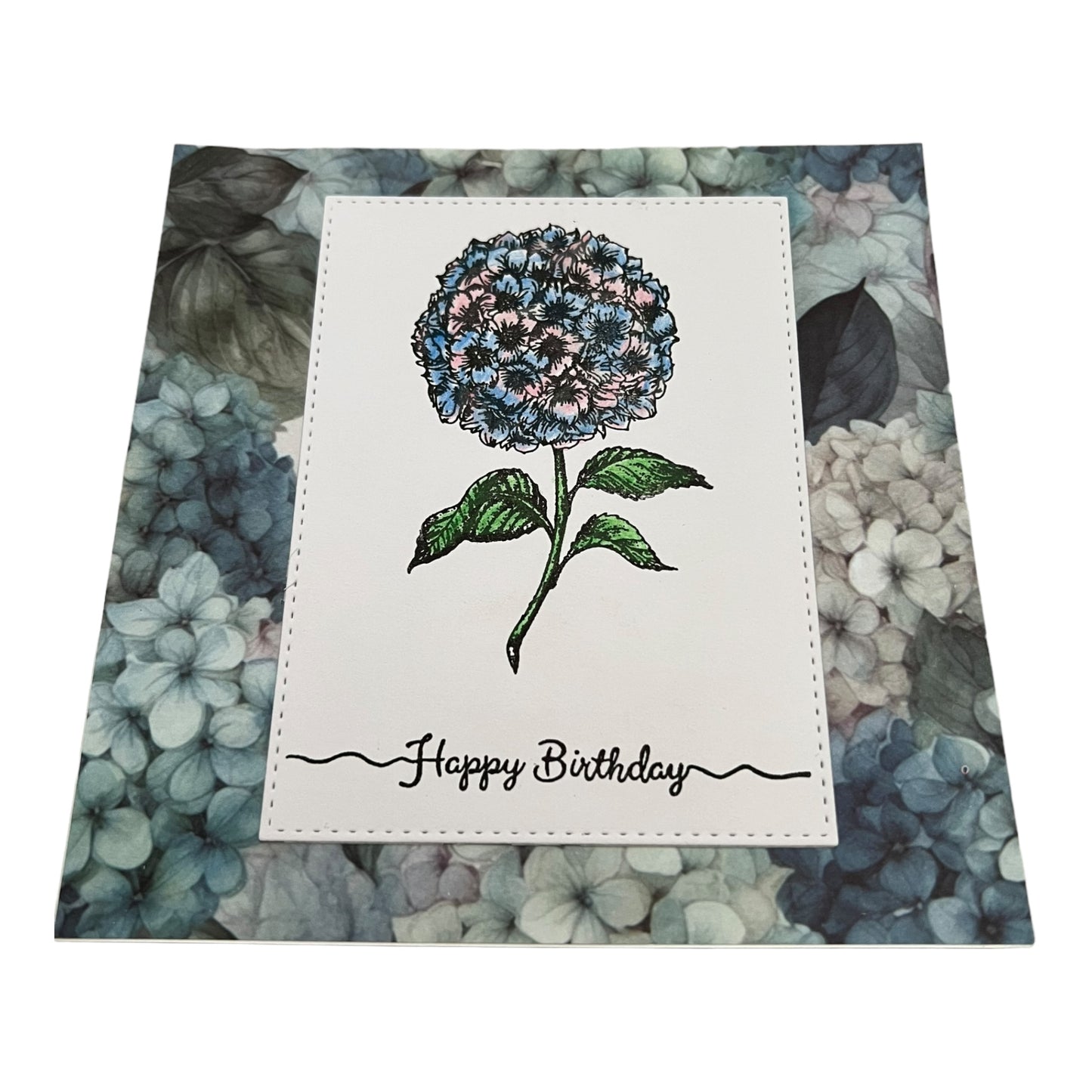 Hydrangea Birthday Card