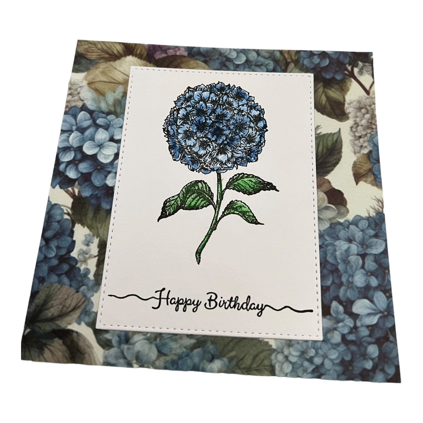 Hydrangea Birthday Card