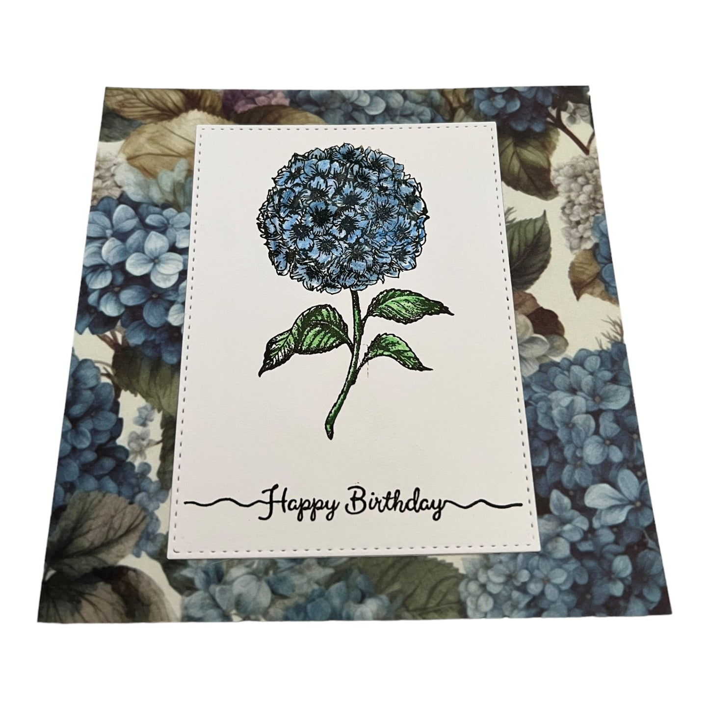 Hydrangea Birthday Card