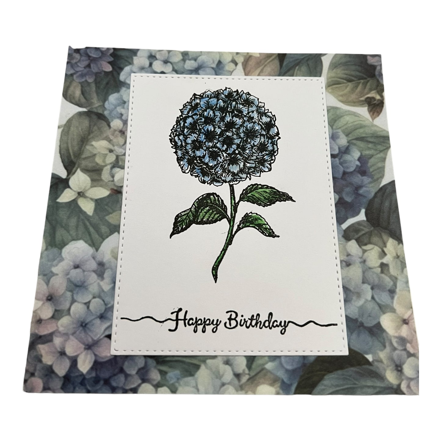 Hydrangea Birthday Card