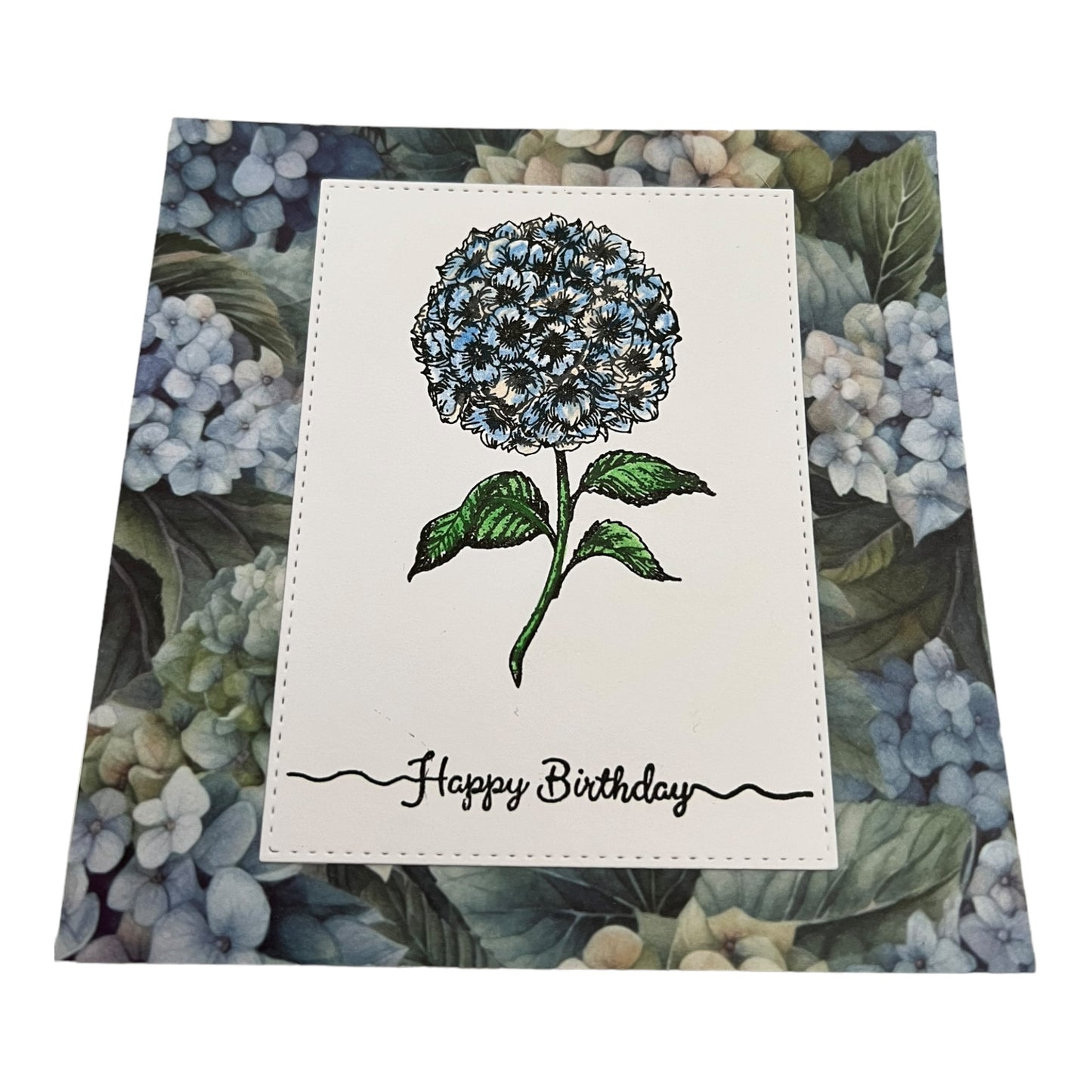 Hydrangea Birthday Card