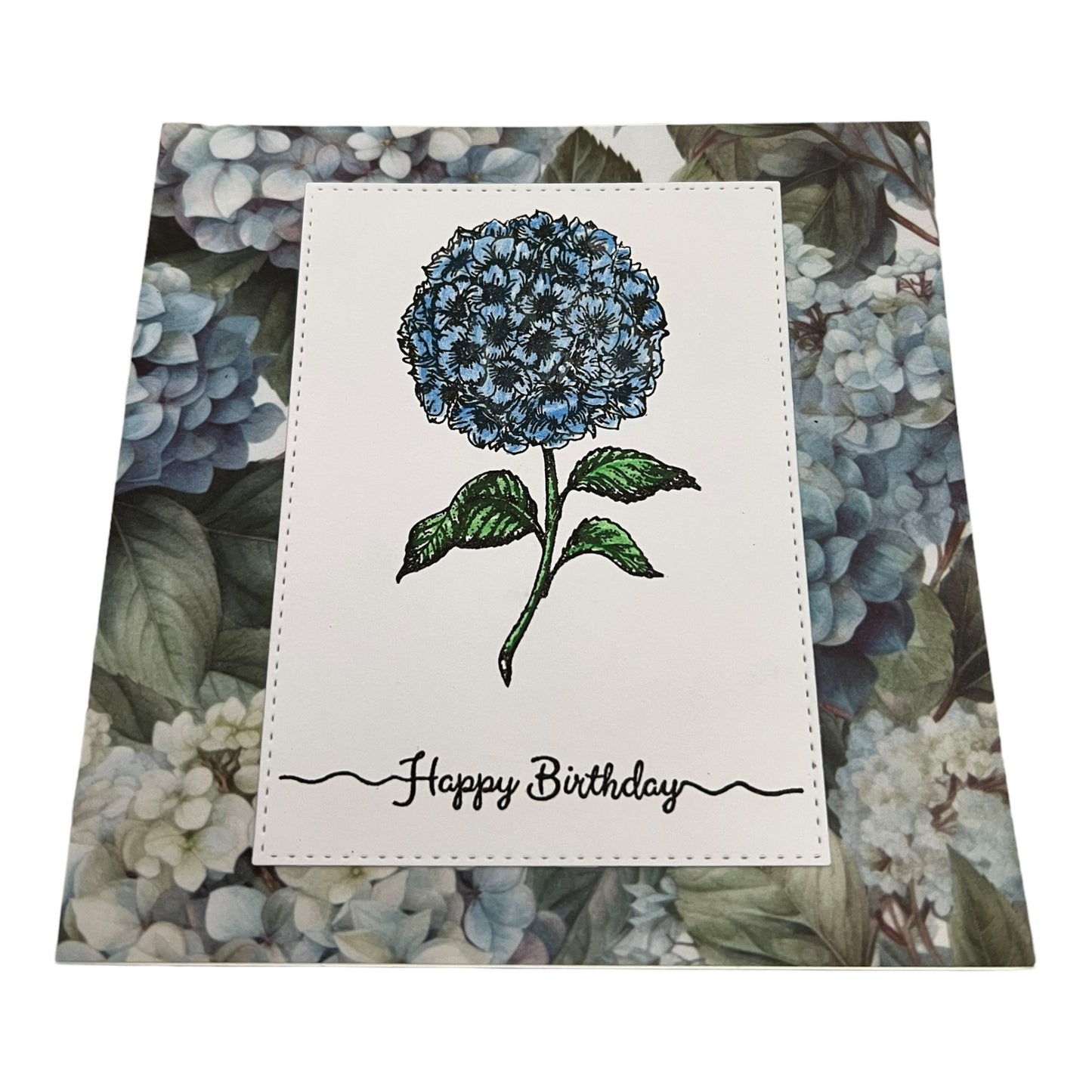 Hydrangea Birthday Card