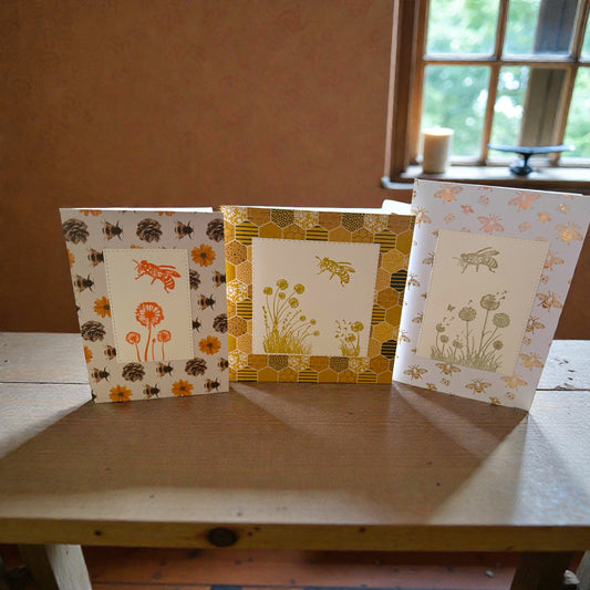 Blank Bee Cards (Set of 3)